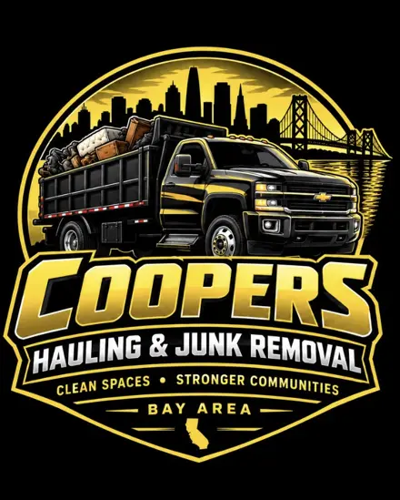 Coopers Hauling & Junk Removal logo — Clean Spaces, Stronger Communities, Bay Area